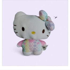 Hello Kitty Plush Toy with Multicolor Bow